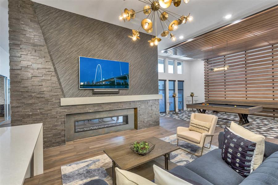 Game Room including a Billiards Table