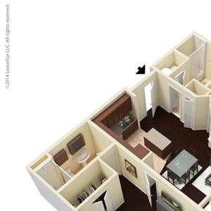 2 Bed - 2 Bath |986 sq ft B1 floorplan