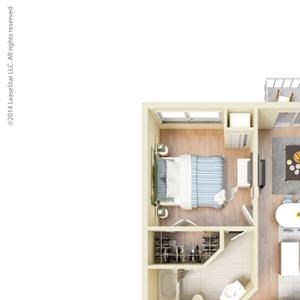 2 Bed - 2 Bath, 1031 square feet B4 floor plan