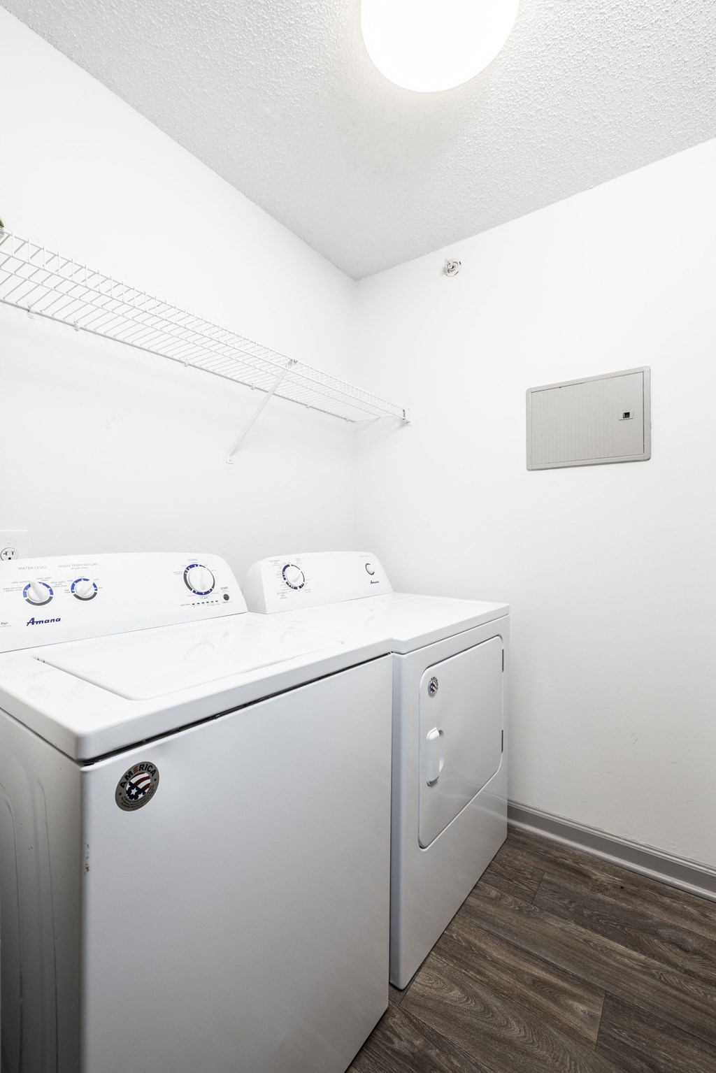 our apartments have a laundry room with a washer and dryer
