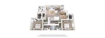 a floor plan of a 1 bedroom floor plan
