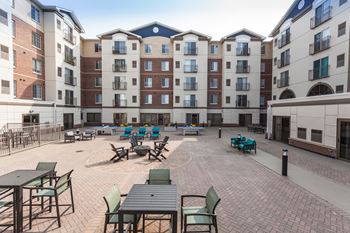 large outdoor courtyard