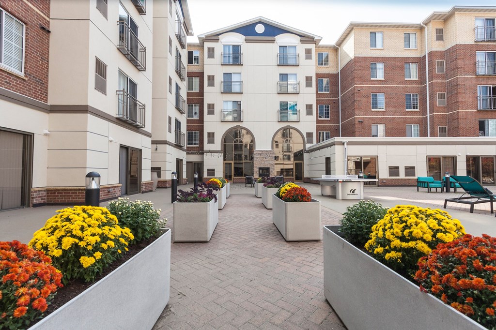 cascade at town center outdoor commons area