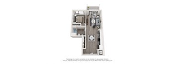 bedroom floor plan | luxury apartments in towson md | the southerly
