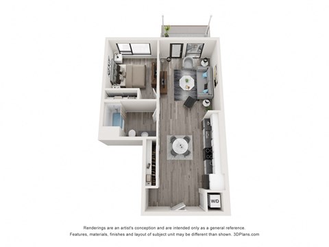 bedroom floor plan | luxury apartments in towson md | the southerly