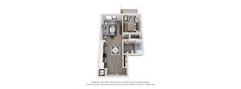 bedroom floor plan | luxury apartments in towson md | the southerly