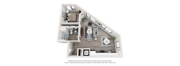 bedroom floor plan | apartments in pittsburgh pa | the alden