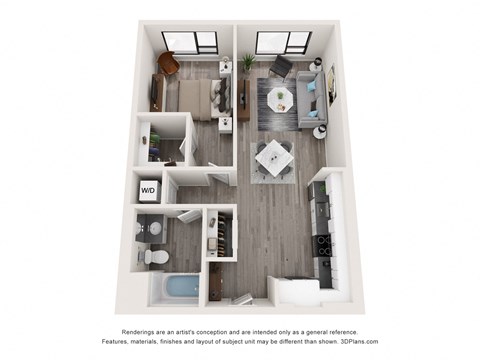 bedroom floor plan at the villas of san luis obispo