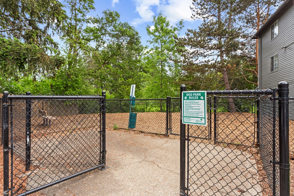 A dog park  at Cedar Crest, Beaverton, Oregon