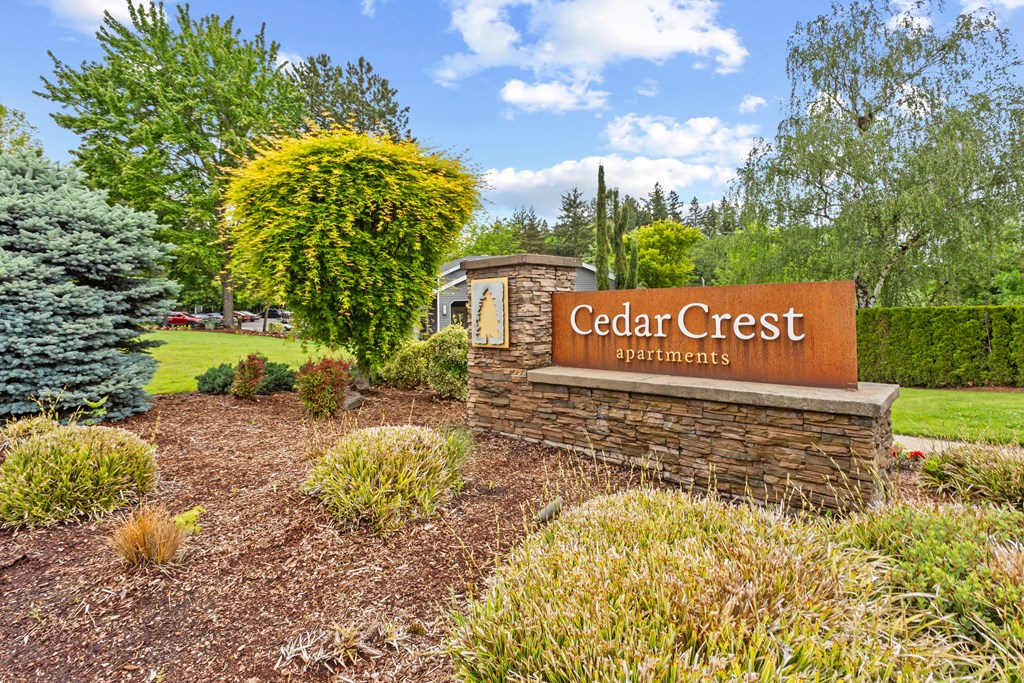 Signage at Cedar Crest, Beaverton, 97078