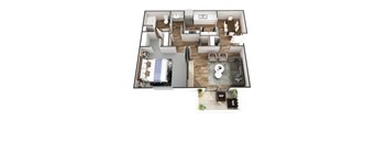 Spacious 1 bedroom apartment in Stockbridge, GA at Southwinds Point, pet-friendly floor plan near Eagles Landing