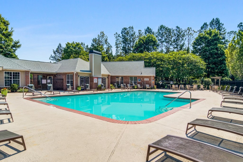 the swimming pool at our apartments