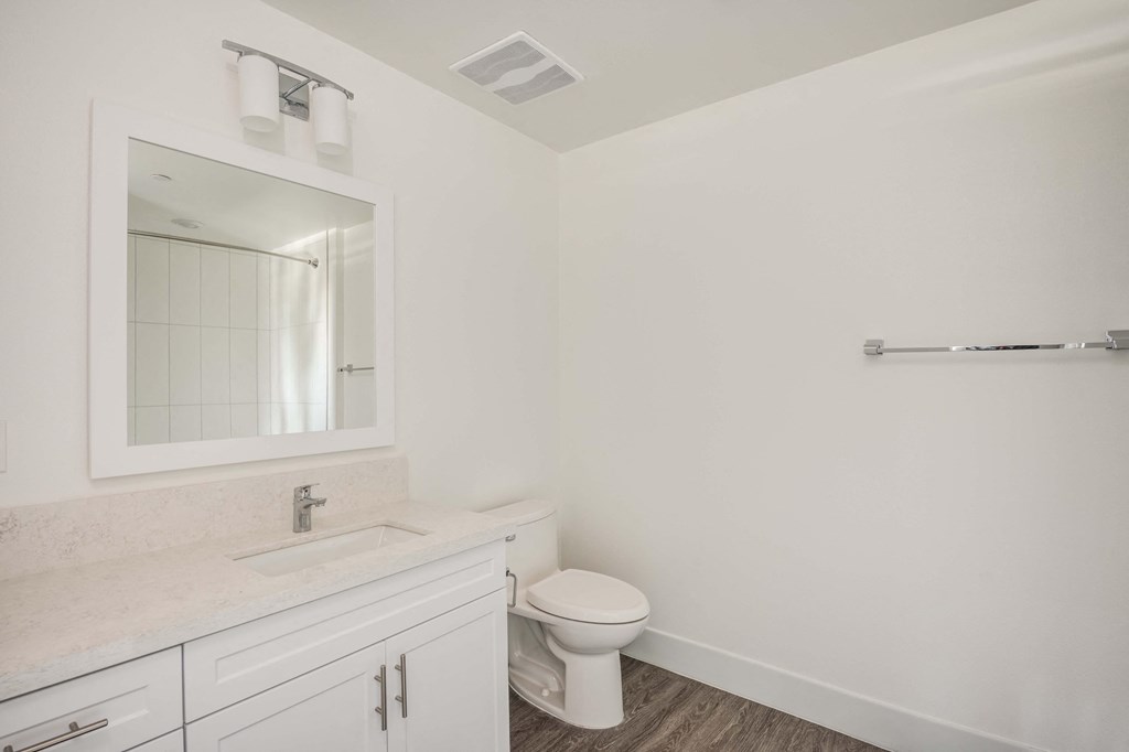 a bathroom with a toilet and a sink and a mirror