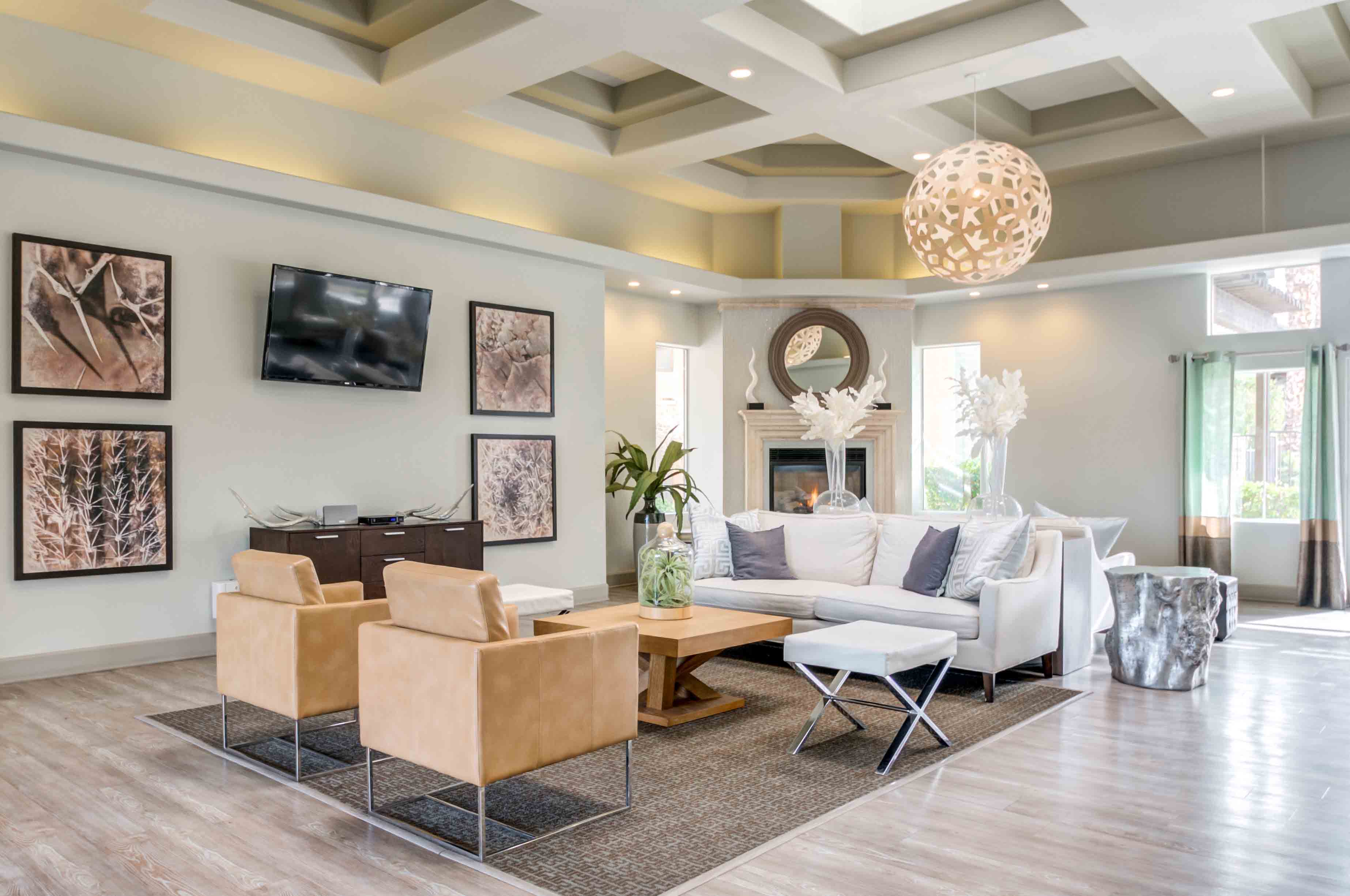 Modern looking clubhouse