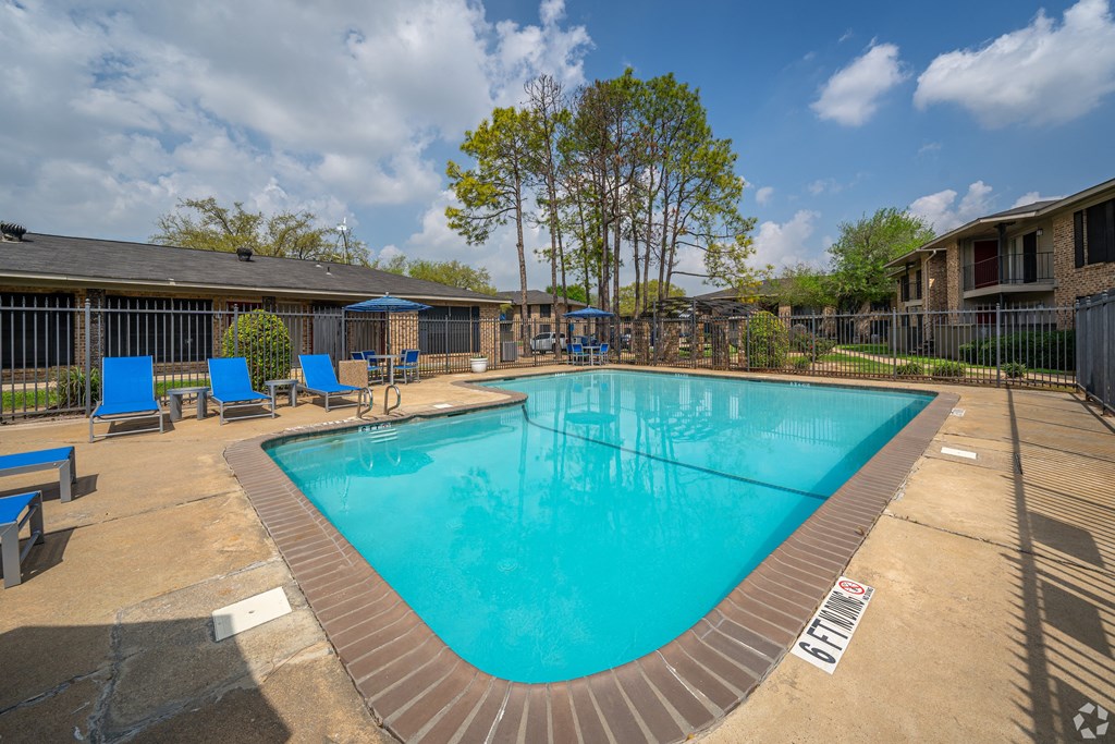 the swimming pool at our apartments