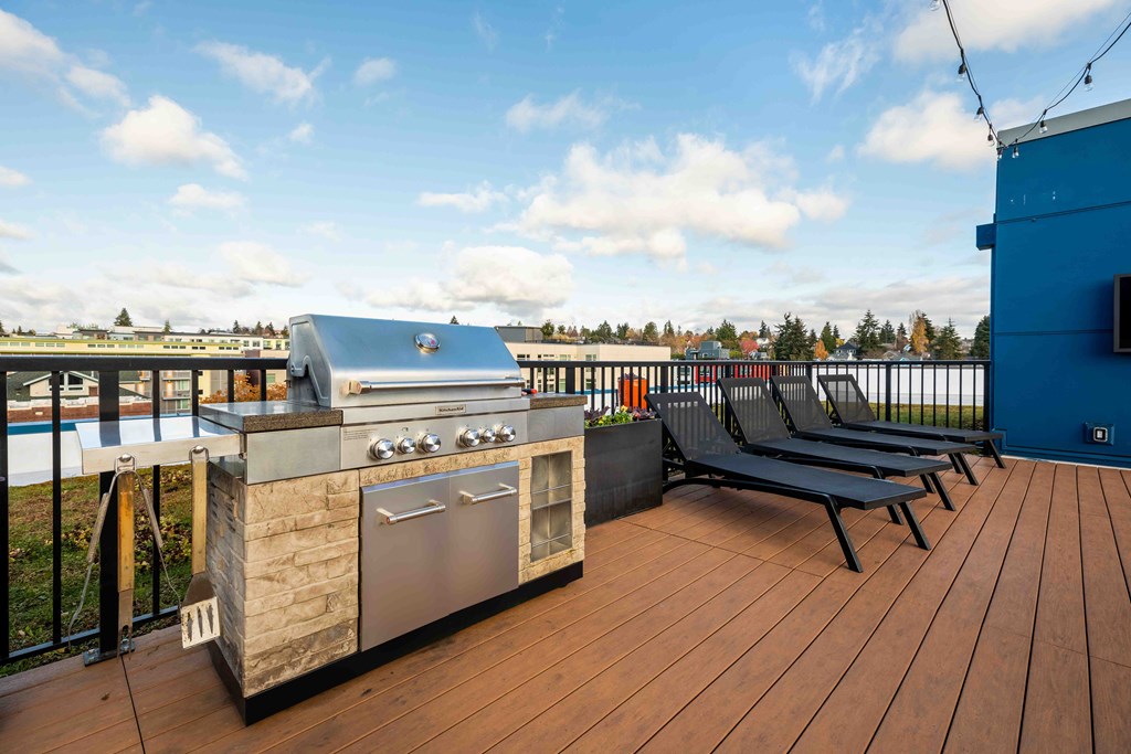BBQ on rooftop lounge