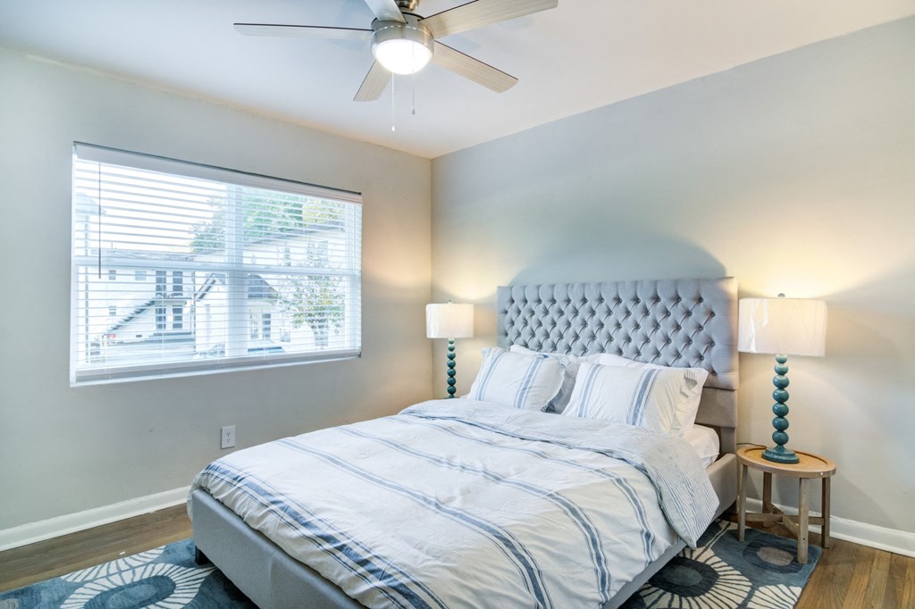 Collier Flats Apartments in Atlanta GA photo of  bedroom with natural lighting