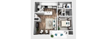 2100 Defoors Atlanta GA apartment photo of Bradford Floorplan