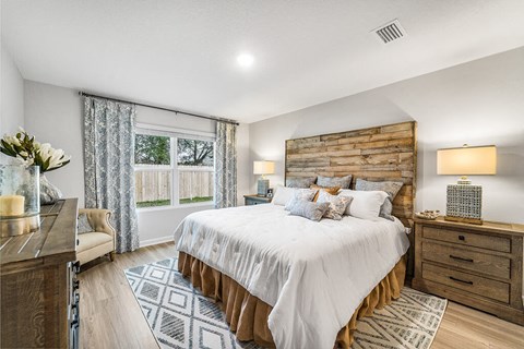 Bedroom With Expansive Windows at Rock Ridge, Pensacola, Florida