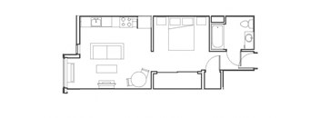 black and white floor plan of a modern house