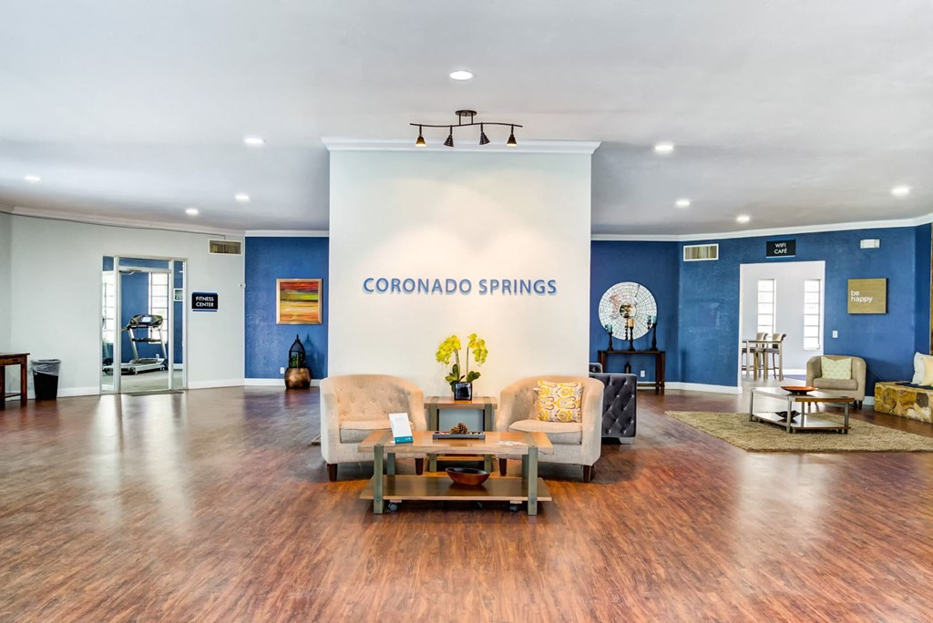 Coronado Springs Apartments in Palm Springs Florida photo of clubhouse entry