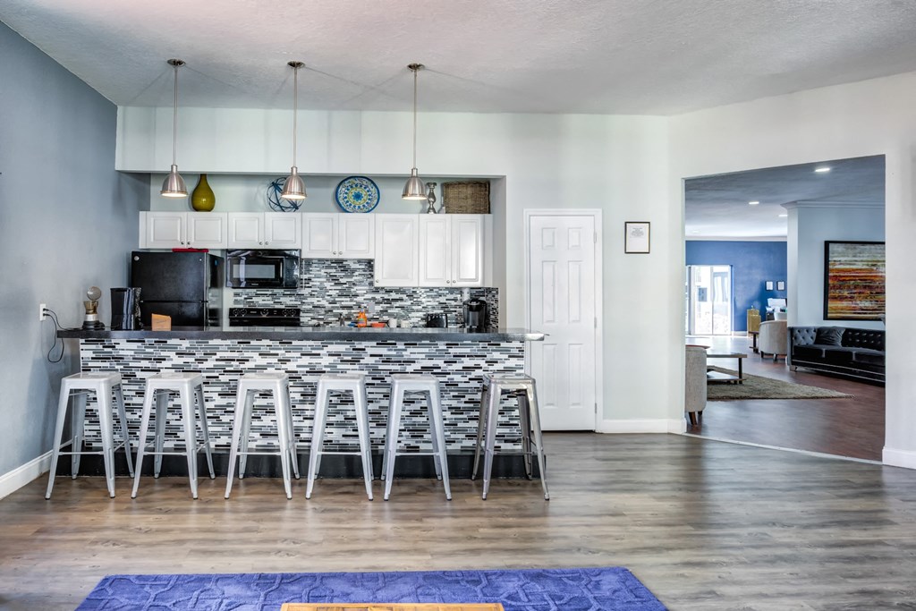 Coronado Springs Apartments in Palm Springs Florida photo of clubhouse kitchen