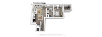 a floor plan of the villas at houston levee west apartments in cordova,