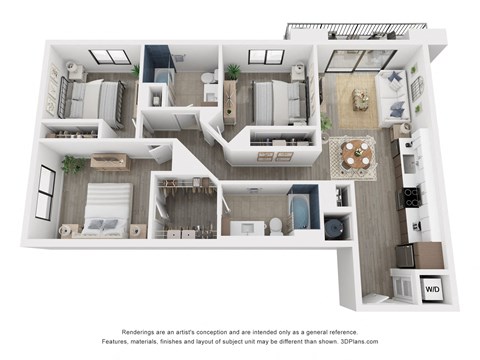 a floor plan of the villas at houston levee west apartments in cordova,