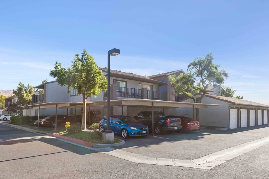 Building exterior, covered car ports and garages