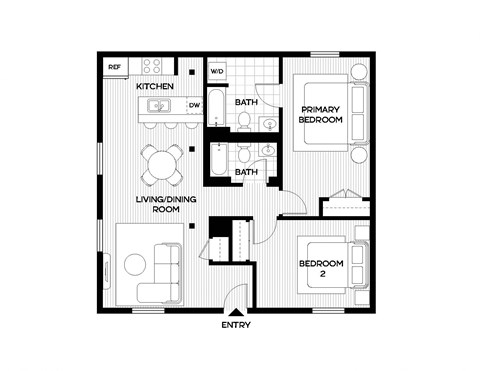 bedroom floor plan  the circulatory