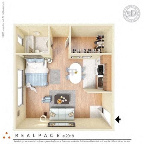 a model of a house with a kitchen and a bathroom