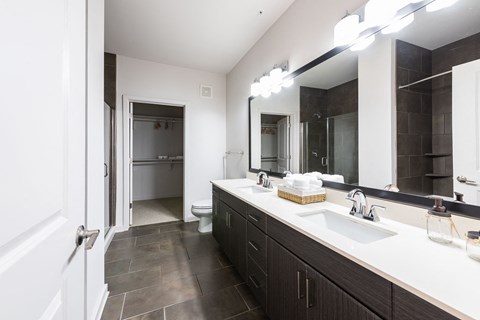 Station R Apartments in Atlanta GA photo of Spa-Inspired Bathrooms with Tile Floors
