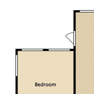 Plan D, 3 br, 2 ba, 1117 sq. ft.