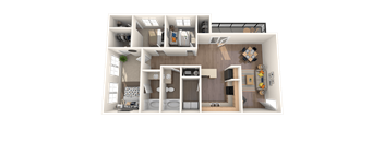 2 Bed 2 Bath 1375 Sq Ft