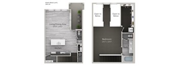 Desert Breeze Loft 1BR 1_5B 2D Floor Plan