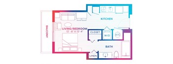 a floor plan of a house with bedrooms and baths and a kitchen
