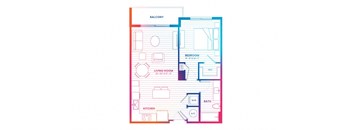 blueprint of a floor plan of a house