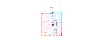 blueprint of a floor plan of a house