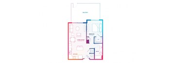 blueprint of a floor plan of a house