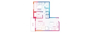 a drawing of a floor plan of a house