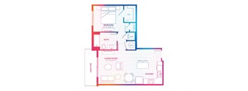 a blueprint of a floor plan of a house