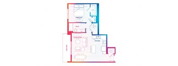 blueprint of a floor plan of a house