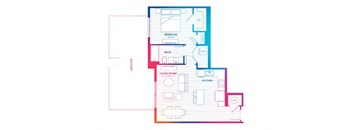 blueprint of a floor plan of a house