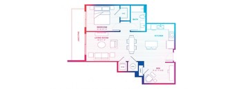 a blueprint of a floor plan of a house