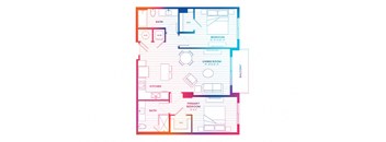 a blueprint of a floor plan of a house
