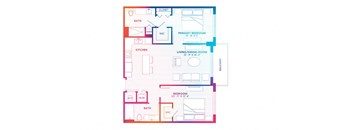 blueprint of a floor plan of a house