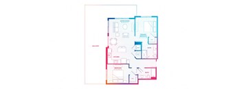 blueprint of a floor plan of a house