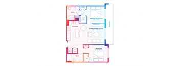 blueprint of a floor plan of a house