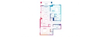 blueprint of a floor plan of a house