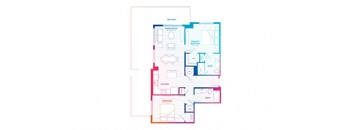 blueprint of a floor plan of a house